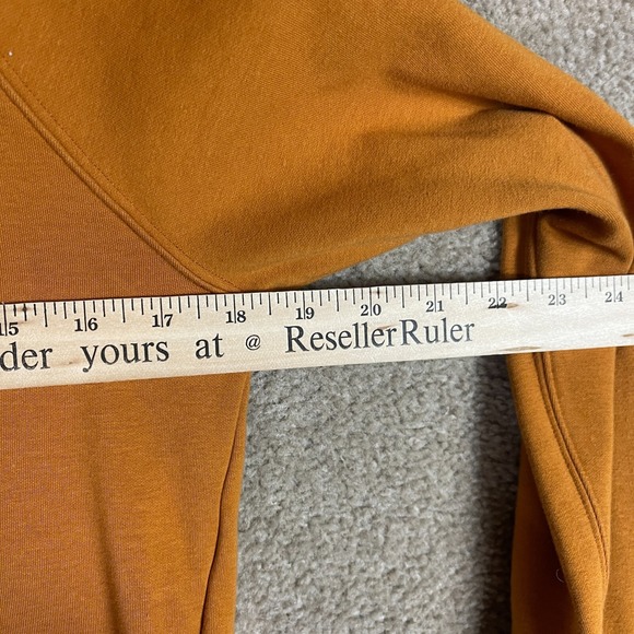 Athleta Triumph Sweatshirt Womens Size XXS 2XS Cattail Brown Crewneck Thumbholes - Picture 7 of 12